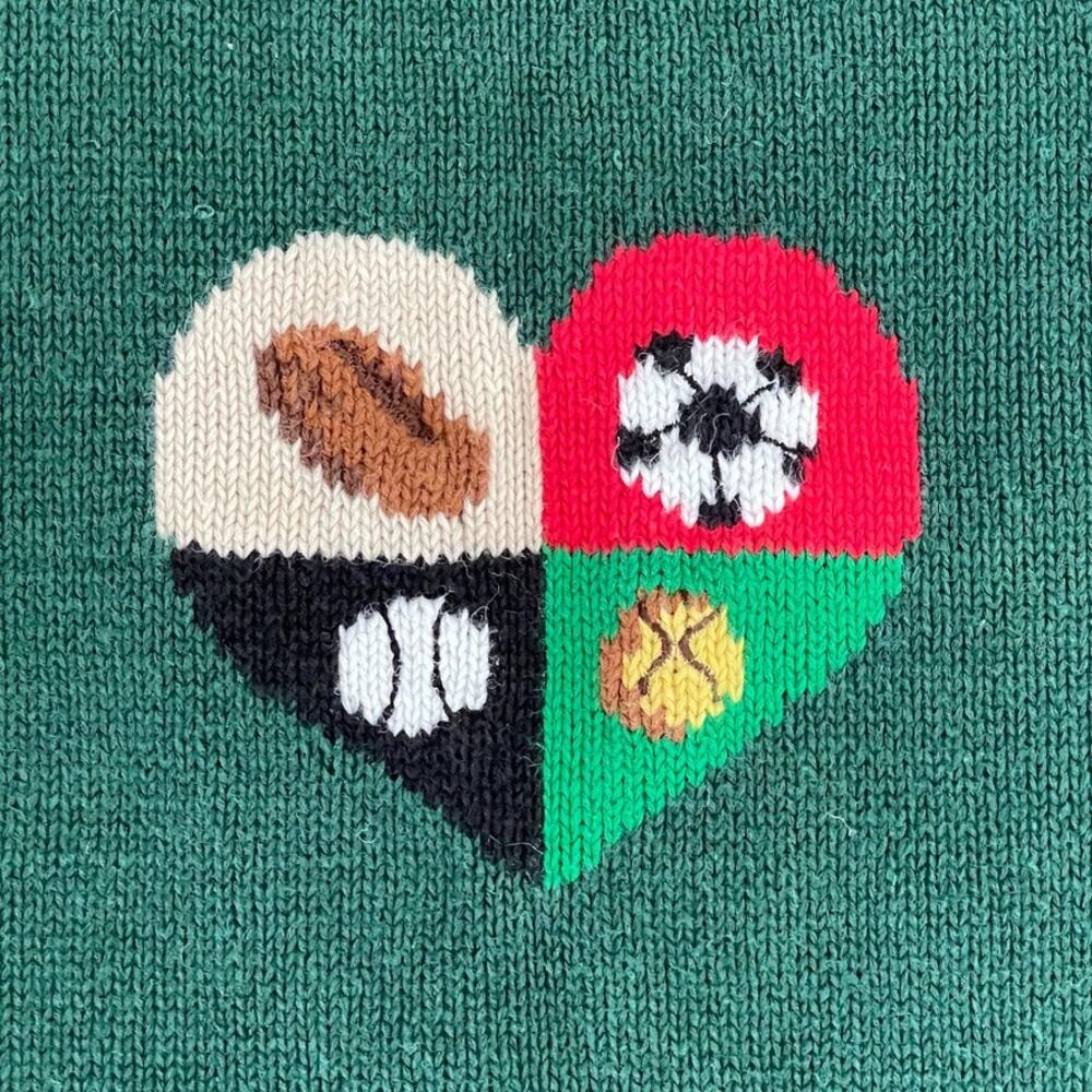 Vintage 90s Eagle’s Eye Collectibles Sports Mom Knit Vest Sz L - Picture 3 of 9